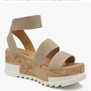 Women's Tan Wedge platform Sandals